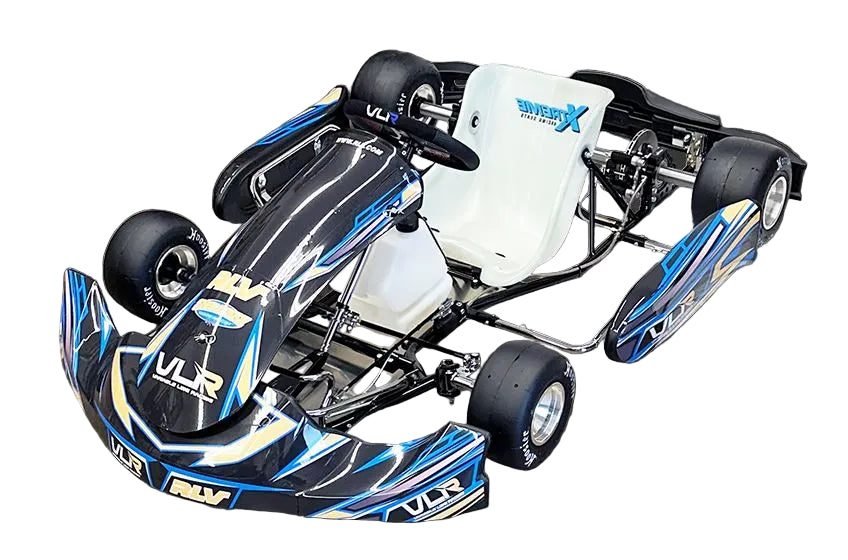 VLR Emerald Adult Race Kart, Briggs LO206 Engine, Hilliard Flame Clutch, Hoosier R80 Tires