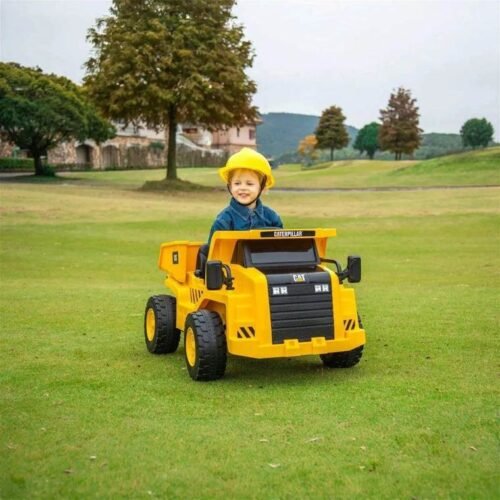 12V CAT Electric Dump Truck 1 Seater Ride-On for sale