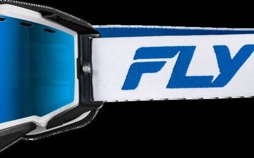 Zone Elite Snw Goggle Wht/Blue W/Drk Blu Mir/Plrzd Smoke Lens for sale