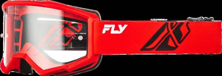 Youth Focus Goggle Red/Black W/ Clear Lens