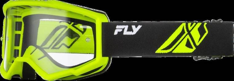 Focus Goggle Black/Hi-Vis W/ Clear Lens