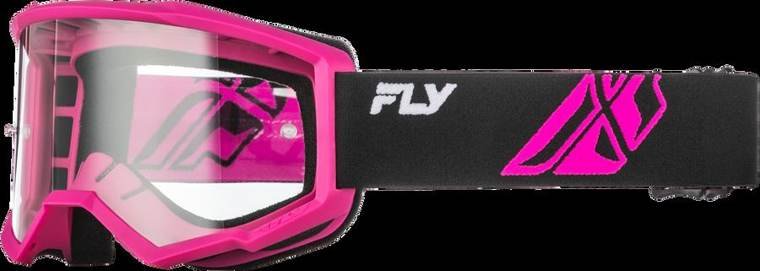 Focus Goggle Black/Pink W/ Clear Lens
