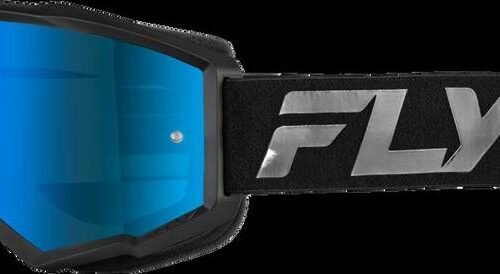 Youth Zone Goggle Black/Black W/ Sky Blue Mirror/Smoke Lens for sale
