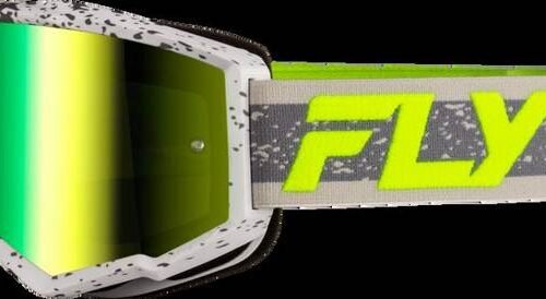 Zone Goggle Dark Grey/Hi-Vis W/ Iridescent Grn Mirror Lens for sale