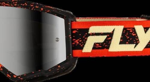 Yth Zone Goggle Blk/Red/Cream W/ Silver Mirror/Smoke Lens