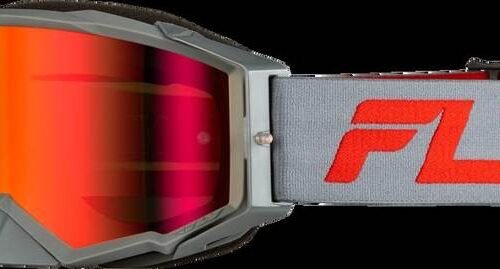 Zone Pro Goggle Grey/Red W/ Light Red Mirror/Amber Lens for sale