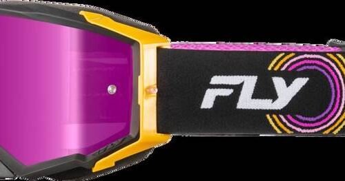 Zone Elite Goggle Blk/Yel/Pur W/ Magenta Mirror/Smoke Lens for sale