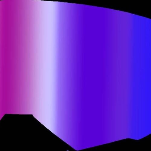 Single Lens W/ Post Adult W/ Iridescent Red Mir/Smk Lens