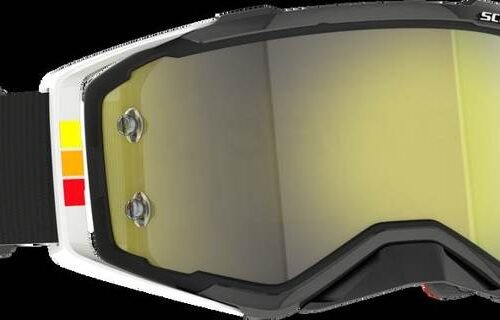 Prospect Pro Circuit Goggle Black/White Yellow Chrome Work for sale