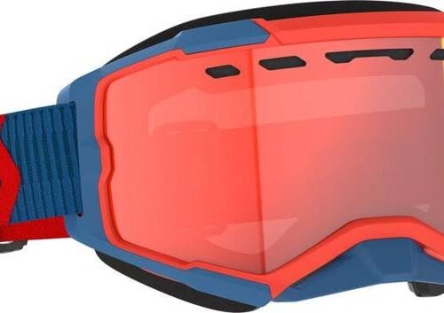 Fury Snowcross Ls Goggle Drk Blu/Neon Red Red Chrome for sale