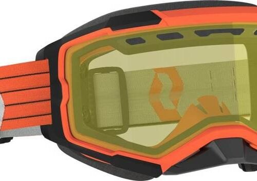 Fury Snowcross Goggle Orange/Grey Yellow Lens for sale