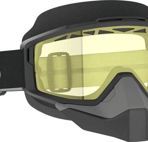 Split Otg Snwcrss Goggle Black/White Yellow Lens for sale