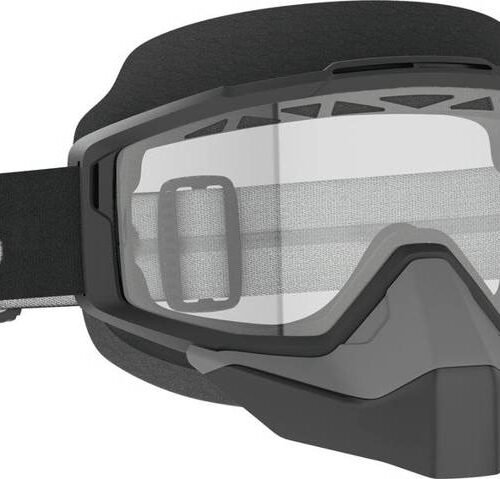 Split Otg Snwcrss Goggle Black/White Clear Lens for sale