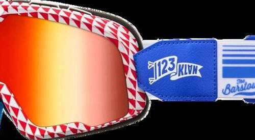 Barstow Goggle Artist Series 123 Klan Mirror Red Lens for sale