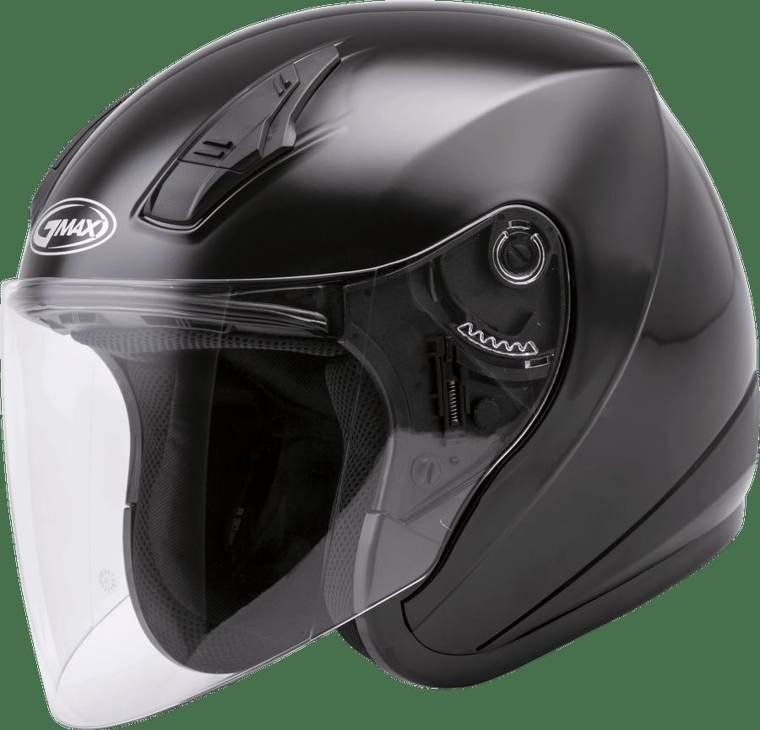 Of-17 Open-Face Helmet Black Md