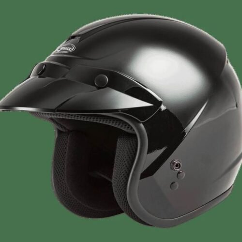 Of-2 Open-Face Helmet Black Lg for sale