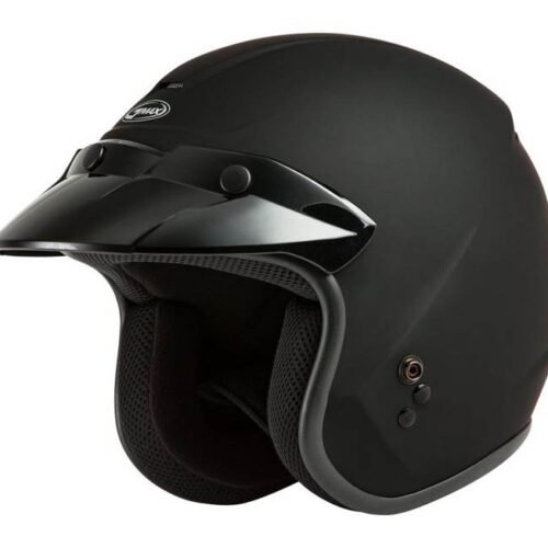 Of-2 Open-Face Helmet Matte Black 2x for sale