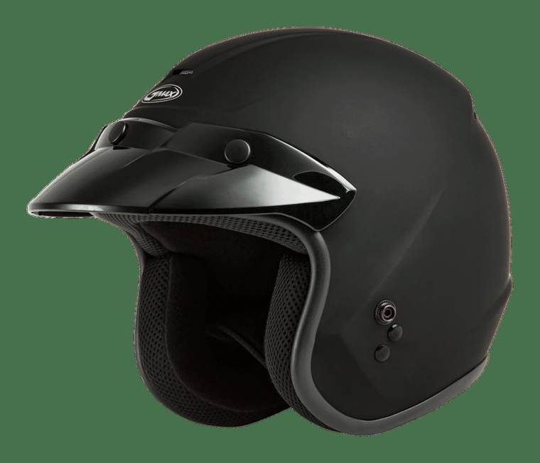 Youth Of-2y Open-Face Helmet Matte Black Ys