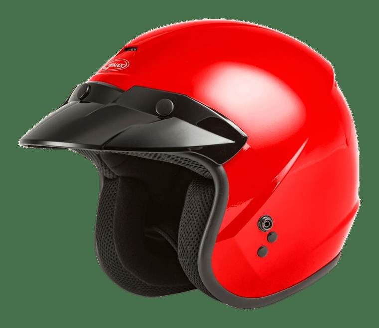 Of-2 Open-Face Helmet Red Sm