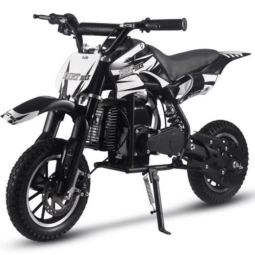 Alien DLX Kids Gas Dirt Bike, 50cc 2-Stroke, Age 6 and up - Black