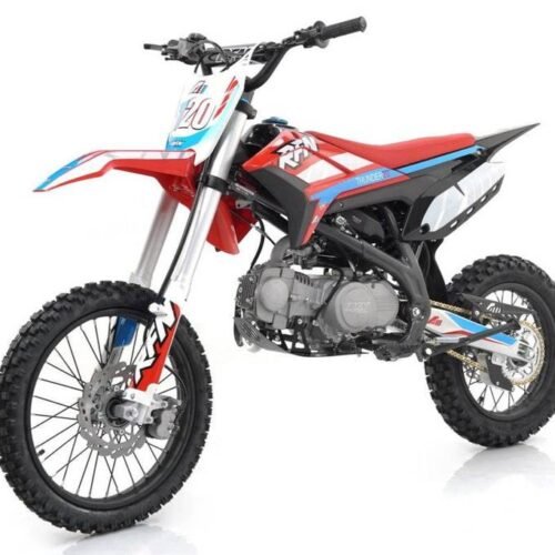Apollo Thunder T20 125cc Dirt Bike, 4-Speed Manual, 17/14 inch Wheels, Ages 12 and up for sale