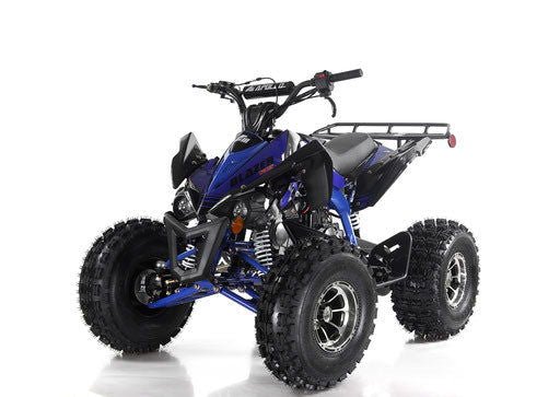 Blazer9 DLX 125cc Sport ATV, Fully-Automatic with Reverse, Deluxe 8 inch Alloy Wheels, Ages 12 and up - Blue