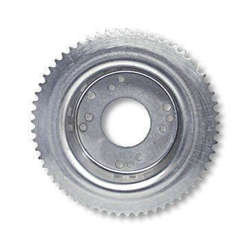 *2217-OD Minibike Brake Drum and Sprocket combo, 4-1/2", #35 Pitch, 60 Tooth, Machined OD **for Band Brake for sale