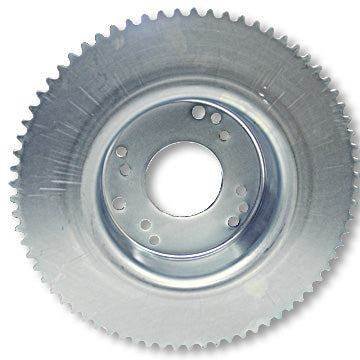 *2218-OD Minibike Brake Drum and Sprocket combo, 4-1/2 in., #35 72 Tooth, Machined OD, Zinc Plated - Most Popular for sale