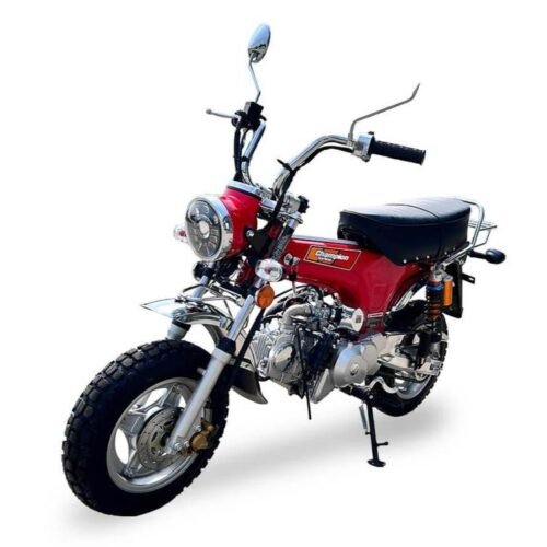 Champion DLX 125cc Retro Motorcycle, 4-speed semi-automatic, 10-inch Wheels, 50 State Legal, Upgraded LED Headlight, Digital Speedometer