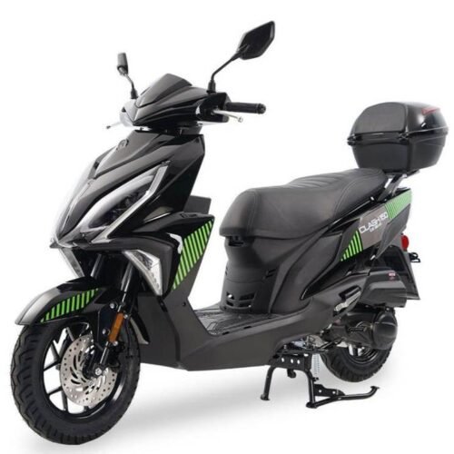 Clash 150cc Street Scooter, Automatic Shifting, Front Disc/Rear Drum Brakes, LED Accent Lighting for sale