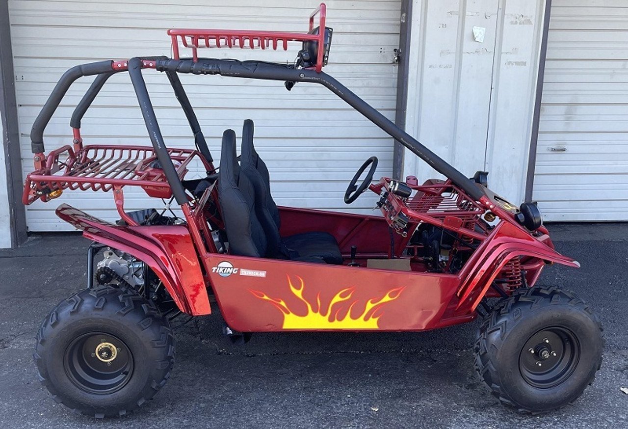 Commander 200 Buggy Go Kart, Electric Start, Automatic with Reverse, Ages 16 and up - Metallic Red