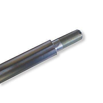 Deluxe Go Kart Axle, Solid Steel, 38 in. Length, 1 in. Diameter, 2 in. Stepped Ends, Offset 1/4 in. Keyways for sale