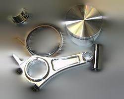Forged Piston & Long Rod Combo for 2.835'' (72mm) Tillotsons, 3 Ring for sale