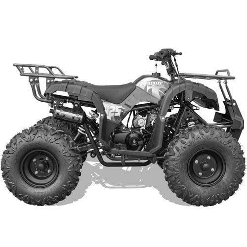Bull Kids Gas Powered ATV, Electric Start 125cc 4-Stroke, Automatic with Reverse, Ages 12 and up