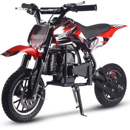 Alien DLX Kids Gas Dirt Bike, 50cc 2-Stroke, Age 6 and up