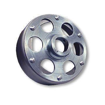 Go Kart Brake Drum, for 6" Brake, 4-9/16" Bore, Unplated with Riveted Uni-Hub, 1-1/4 in. Bore for sale