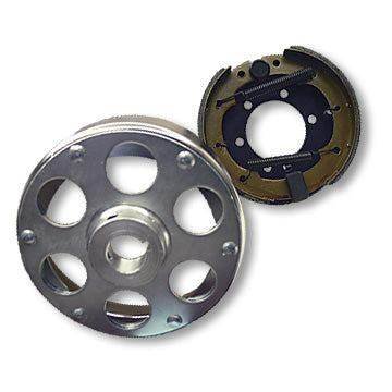 Go Kart Drum Brake Assembly, 6 in., 1 in. ID Uni-Hub, 1/4 in. Keyway for sale