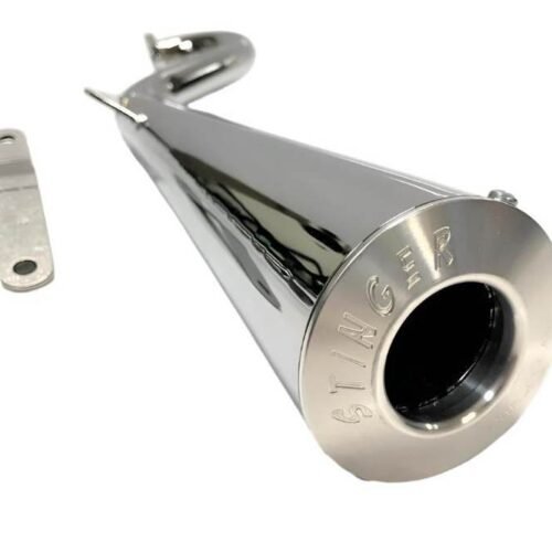 Bazookah - Chrome Stinger Exhaust Header, for Mini Bike or Go Kart fits Honda GX200, Titan, Predator for sale