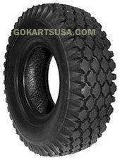 7032 Studded Tire, For Go Kart Or Mini Bike, Size 410/350 X 4, 4 Ply, 3.5 In. Wide, 10.5 In. Od