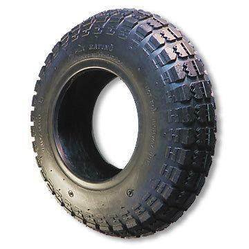 7078 Universal (Round Profile) Tire, Size 410/350 X 4, 4 Ply, 3.5 In. Wide, 10.5 In. Od for sale