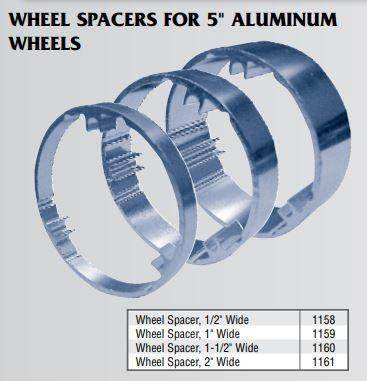 1159, 1 In. Wide Wheel Spacer For 5 In. Go Kart, Mini Bike Wheel for sale
