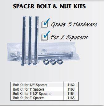 1163, Bolt Kit For 1 In. Wide Go Kart Wheel Spacers for sale