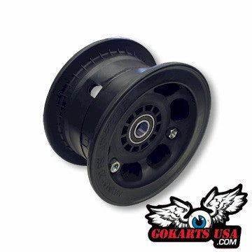 5" Wheel, 4" Wide, 3/4" Id Bearings, Nylon, Split Rim, Go Kart, Mini Bike for sale