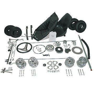 Go Kart Rebuild Kit, 6 in. Aluminum Wheels, Less Frame for sale