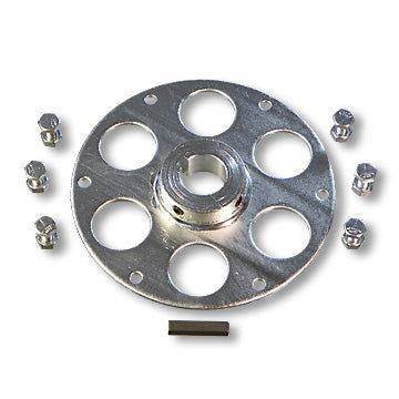 2555 Uni-Hub Sprocket Hub, Steel, Zinc Plated, 1" Bore, 1/4" Keyway plus Hardware Kit Bolt Circle: 5.25" for sale