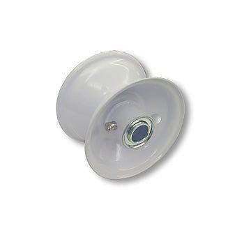 4 in. wheel steel, one piece w/3/4 in. ball bearings, 3 in. hub length, 2-1/2 in. wide for sale