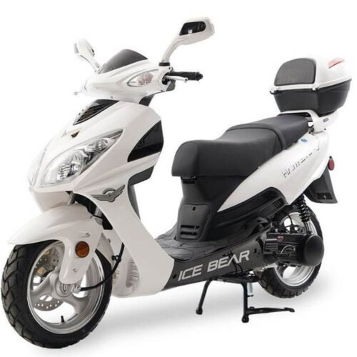 Hawkeye 150cc Street Scooter, Automatic, Front Disc Brake, 13 inch Aluminum Wheels, Trunk Included for sale