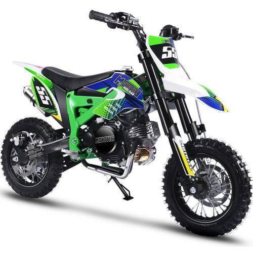 Hooligan Kids Gas Dirt Bike, 60cc 4-Stroke, Electric Start, Automatic, 10/10 inch Wheels, Ages 8 and up