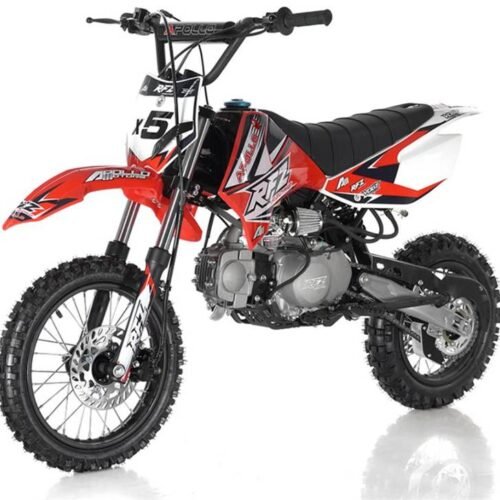 Apollo 125cc X5 Dirt Bike, 4-Speed Manual, 14/12 inch Wheels, Age 8 and up for sale