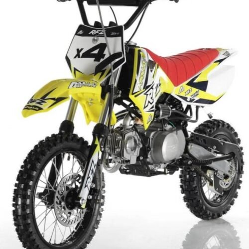 Apollo 110cc RFZ X4 Dirt Bike, 4-Speed Semi-Automatic, 14/12 inch Wheels, Ages 8 and up for sale